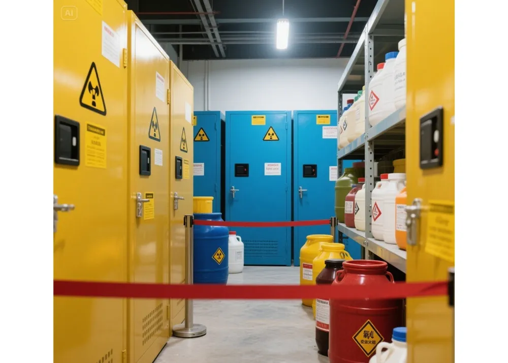 Kemijska varnost: Preprečevanje nevarnosti na vašem delovnem mestu z varnimi praksami shranjevanja